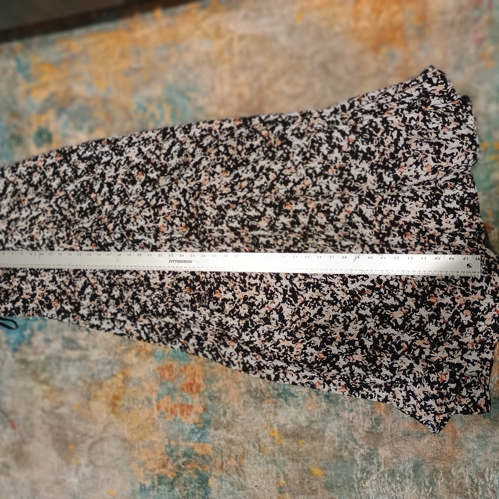 White House Black Market Floral Maxi and Mini Dress - Black and Pink Size 6 - Picture 8 of 11